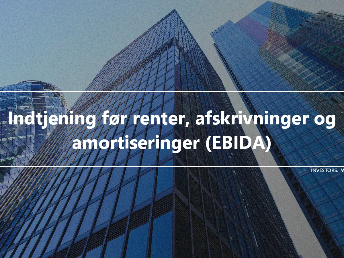 Indtjening før renter, afskrivninger og amortiseringer (EBIDA)