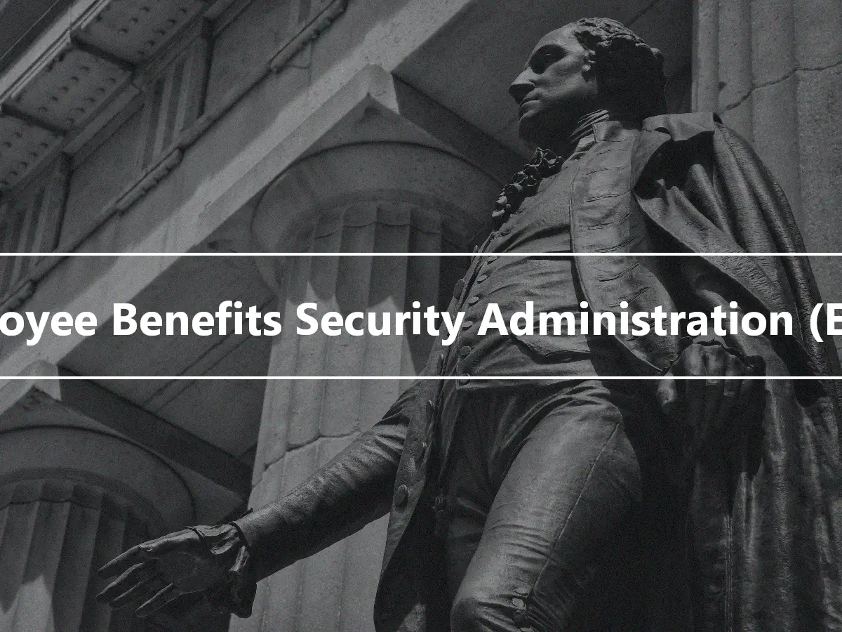 Employee Benefits Security Administration (EBSA)