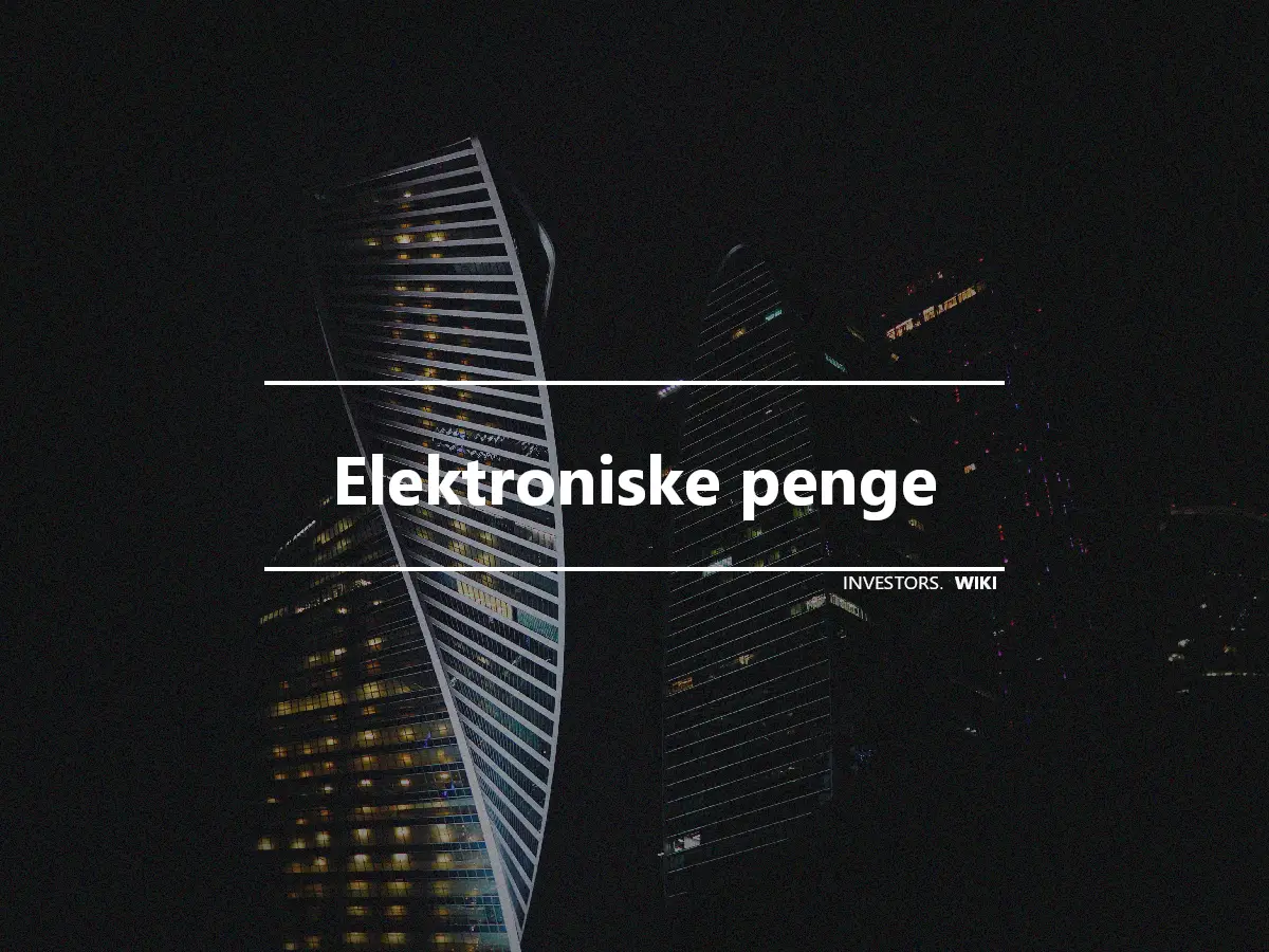 Elektroniske penge