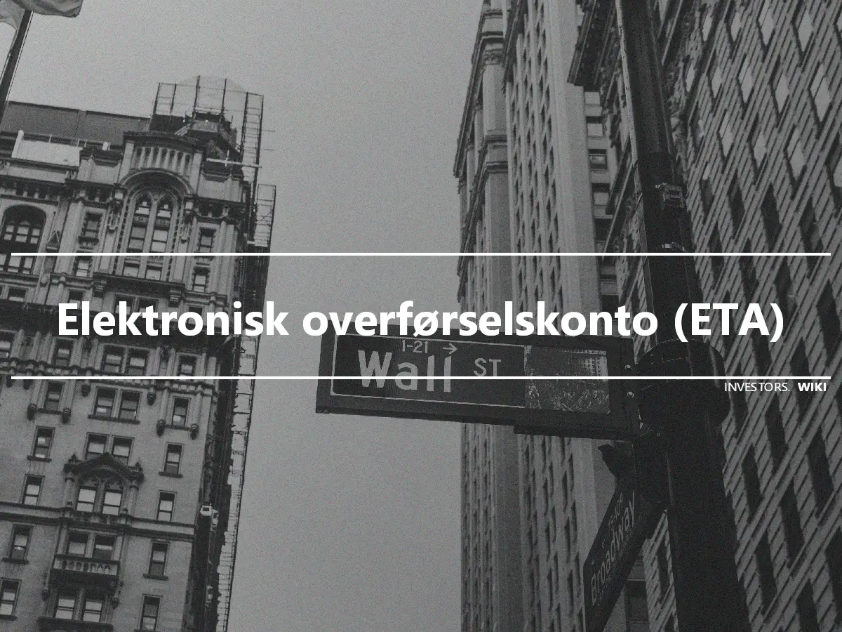 Elektronisk overførselskonto (ETA)