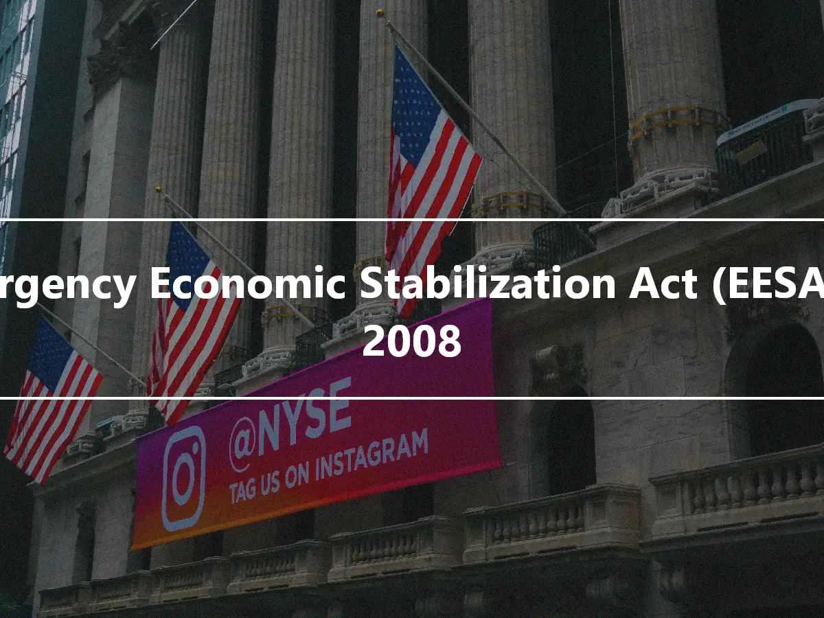 Emergency Economic Stabilization Act (EESA) fra 2008