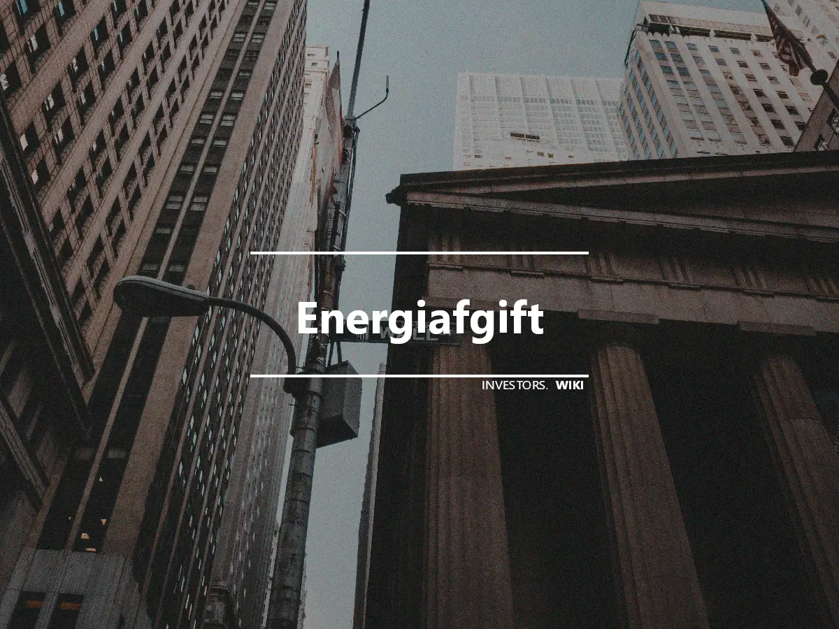 Energiafgift