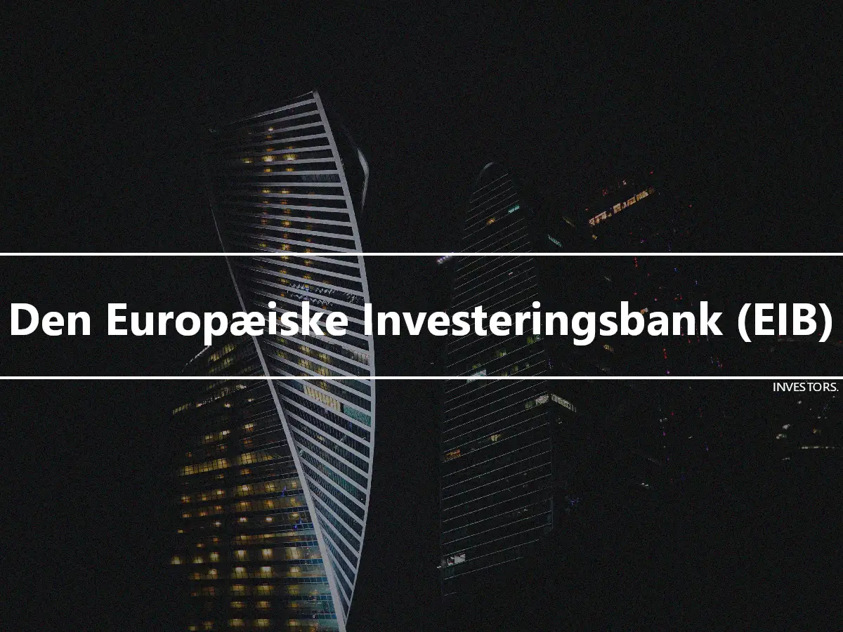 Den Europæiske Investeringsbank (EIB)