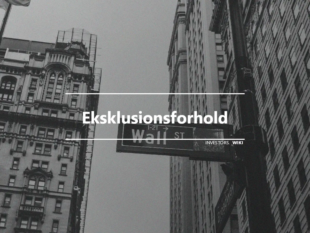 Eksklusionsforhold