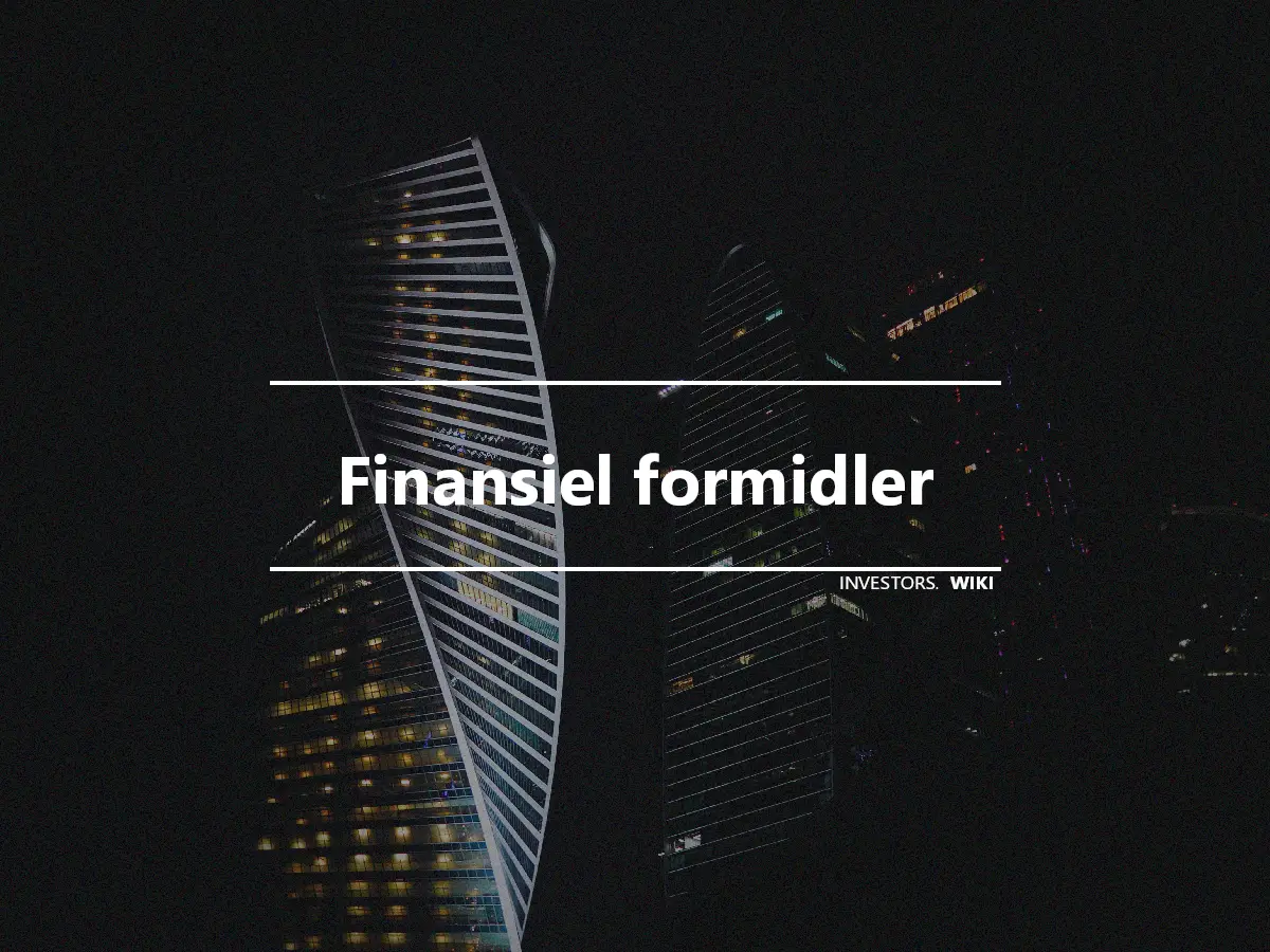 Finansiel formidler