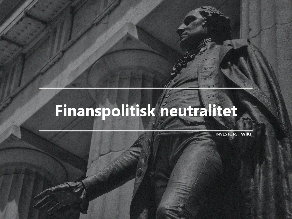 Finanspolitisk neutralitet