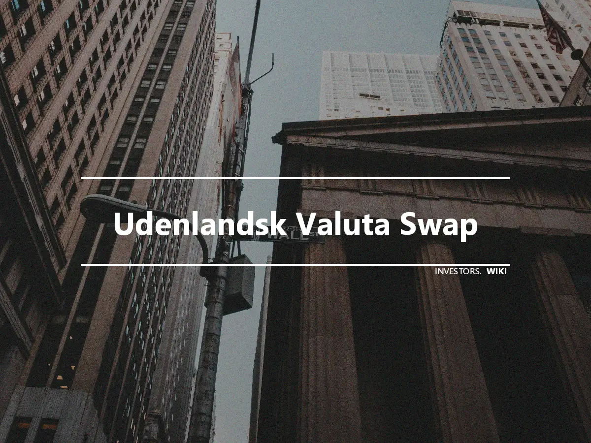 Udenlandsk Valuta Swap