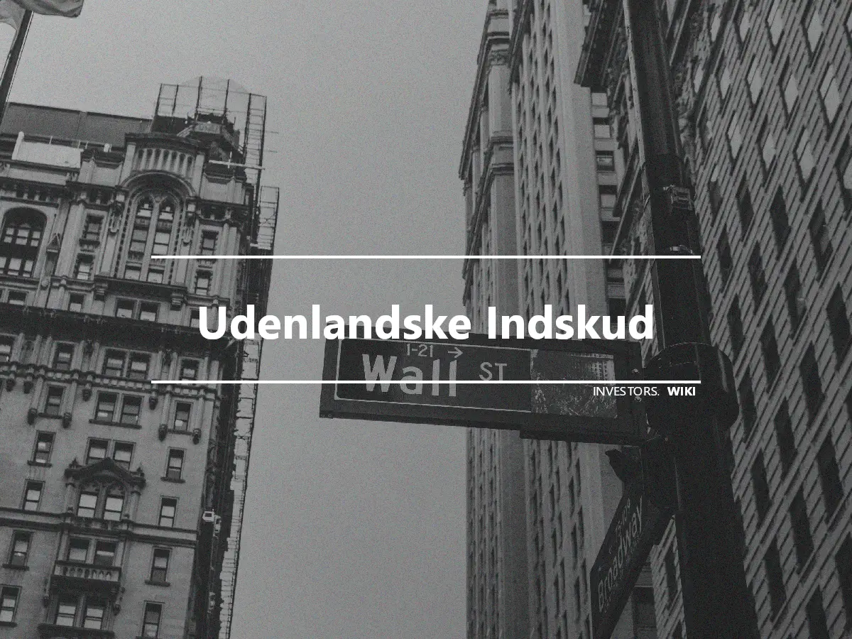 Udenlandske Indskud