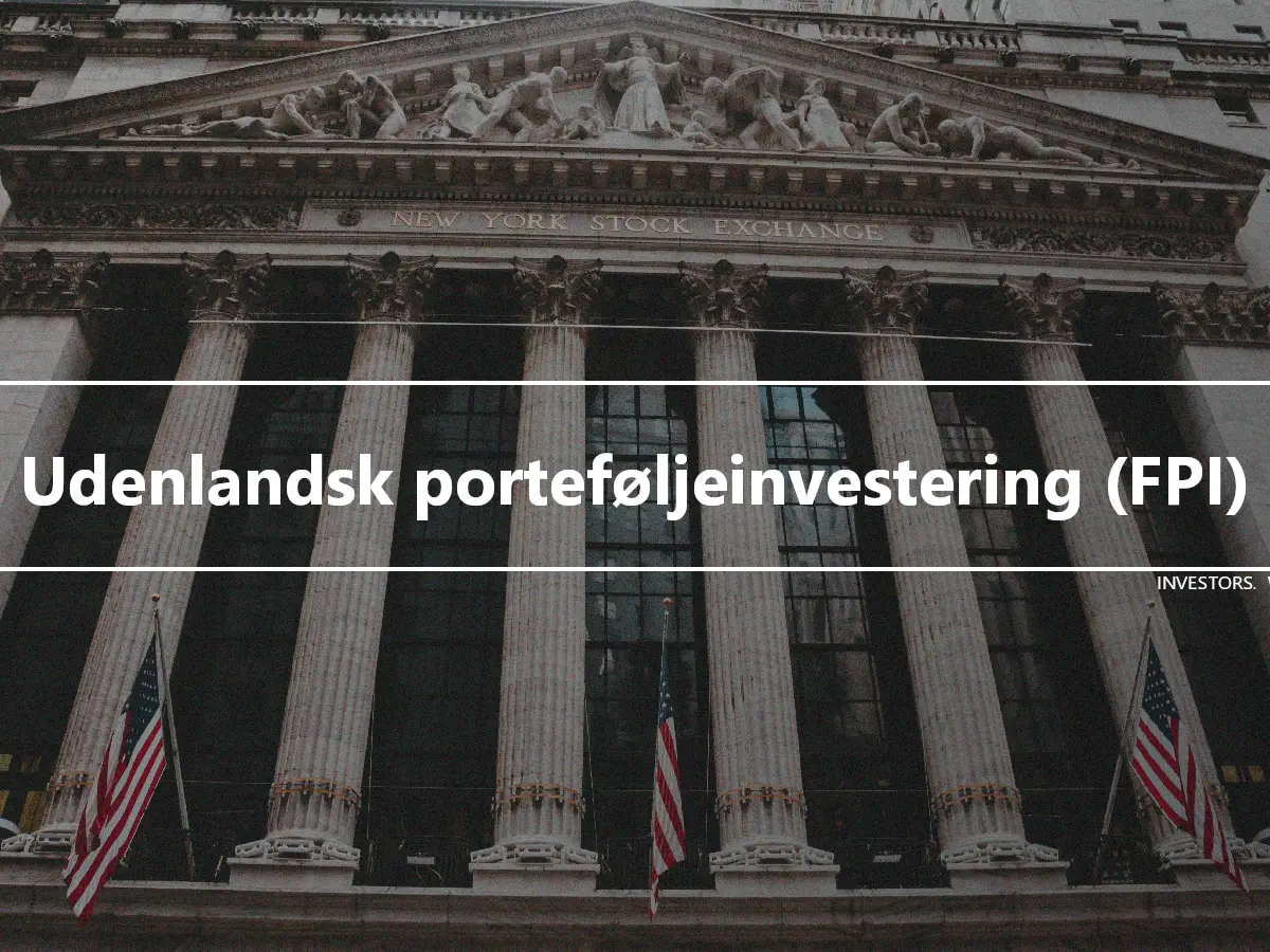 Udenlandsk porteføljeinvestering (FPI)