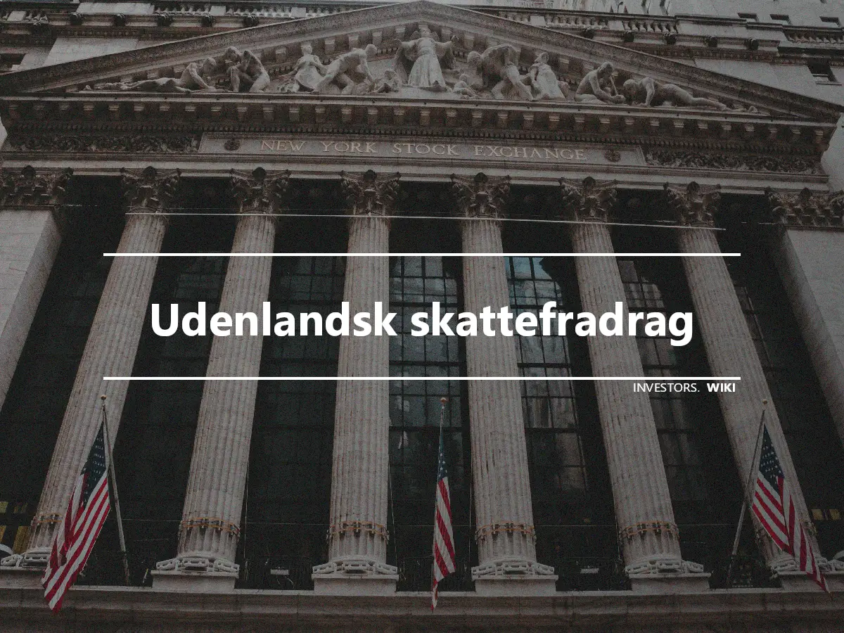 Udenlandsk skattefradrag