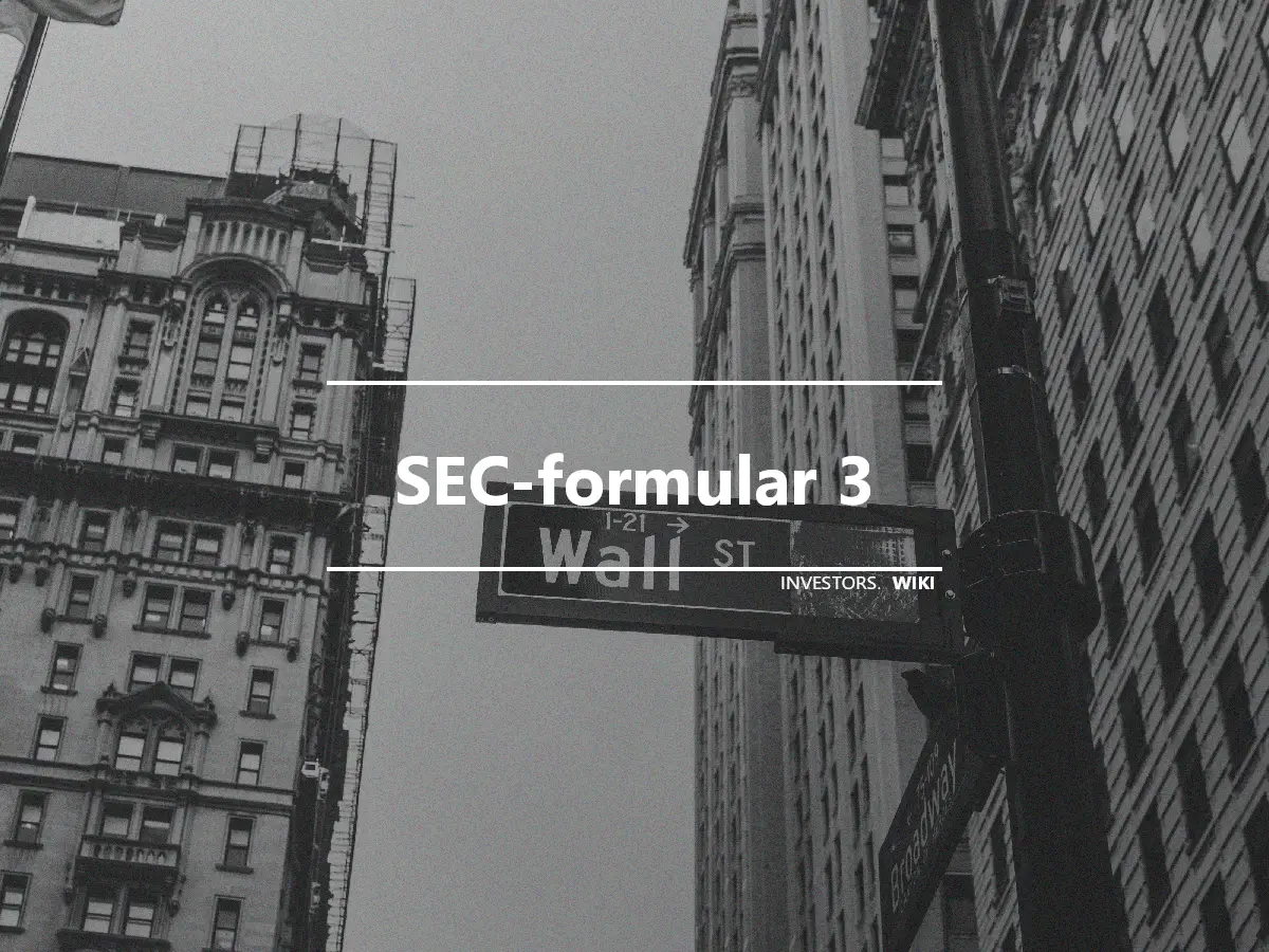 SEC-formular 3