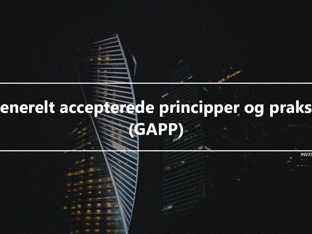 Generelt accepterede principper og praksis (GAPP)