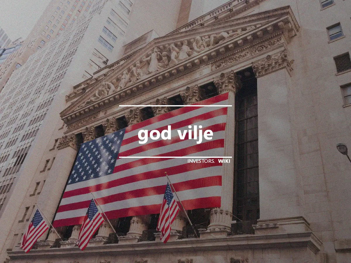 god vilje