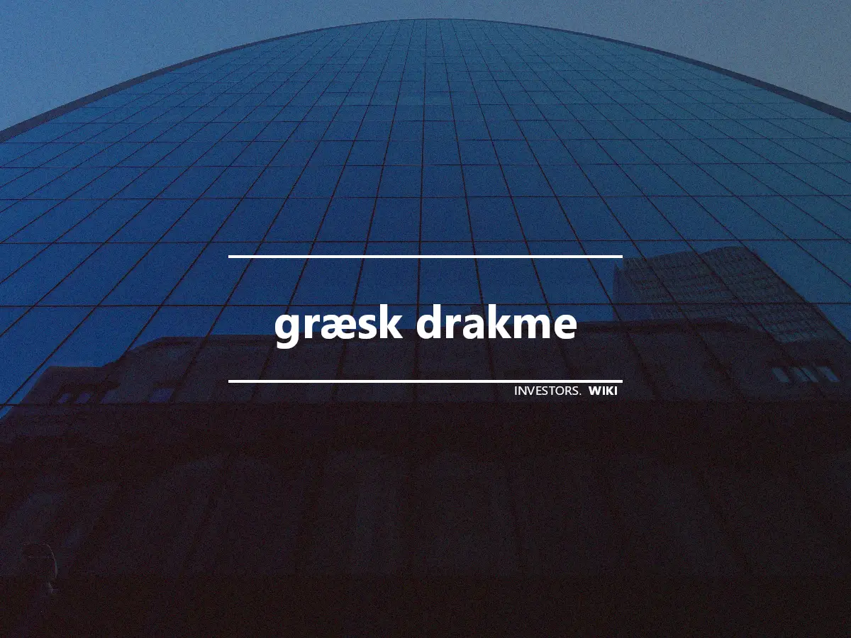 græsk drakme