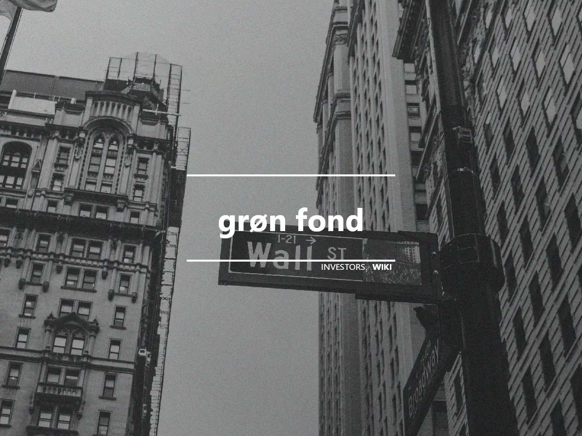 grøn fond