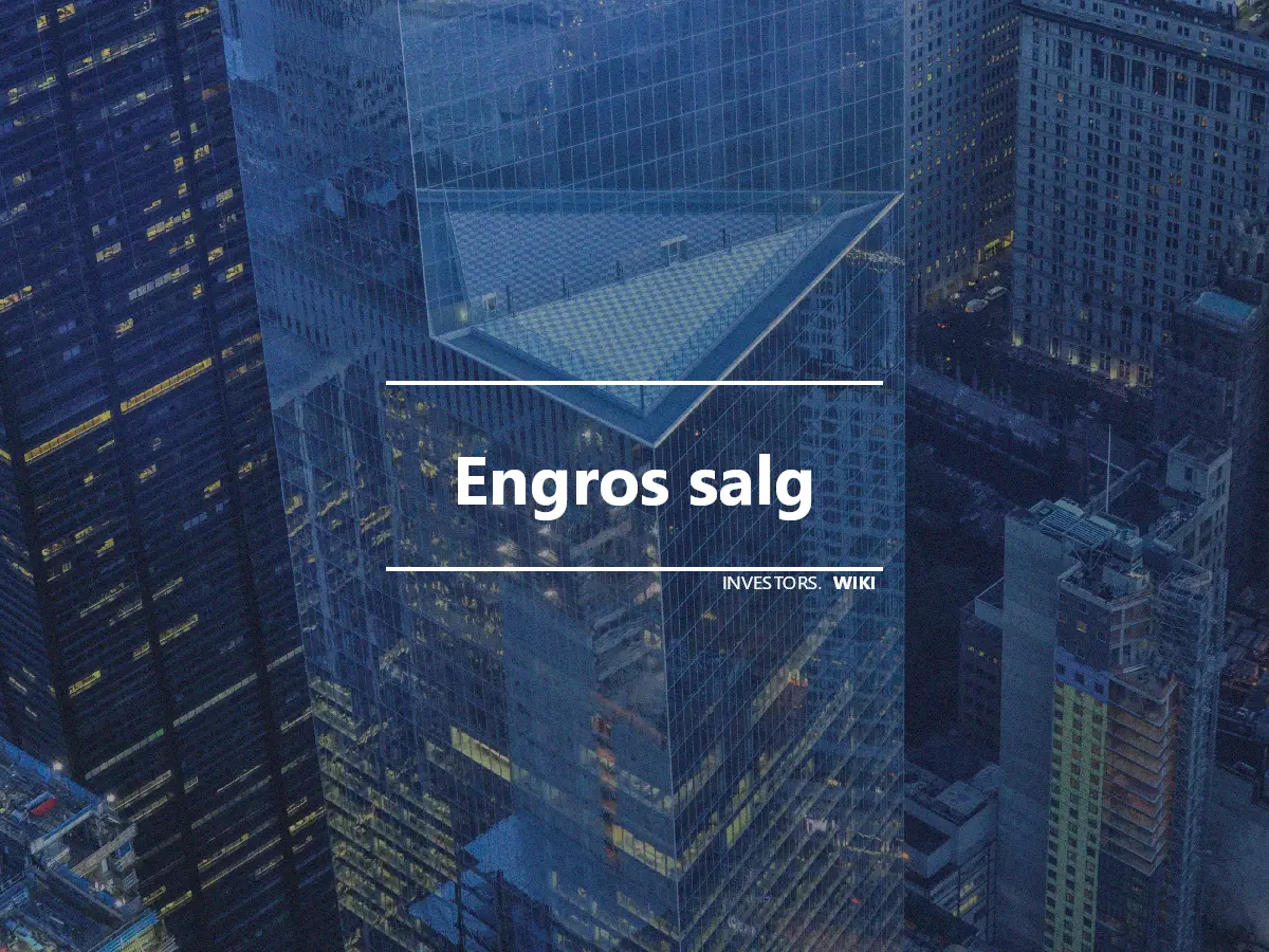 Engros salg