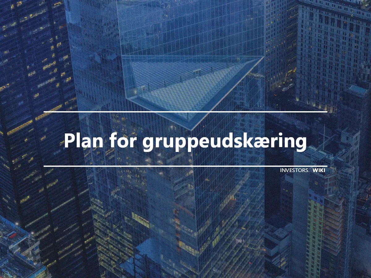 Plan for gruppeudskæring