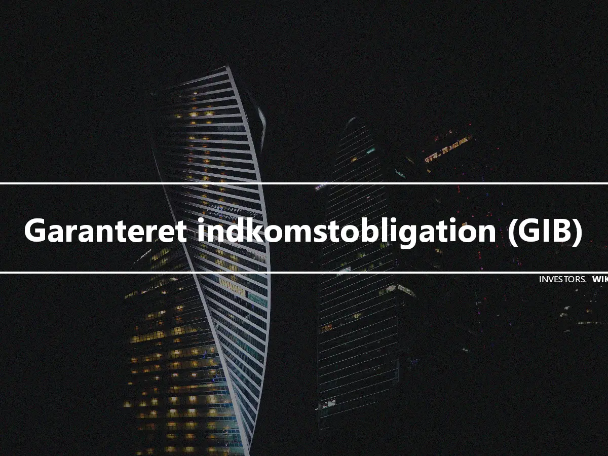 Garanteret indkomstobligation (GIB)