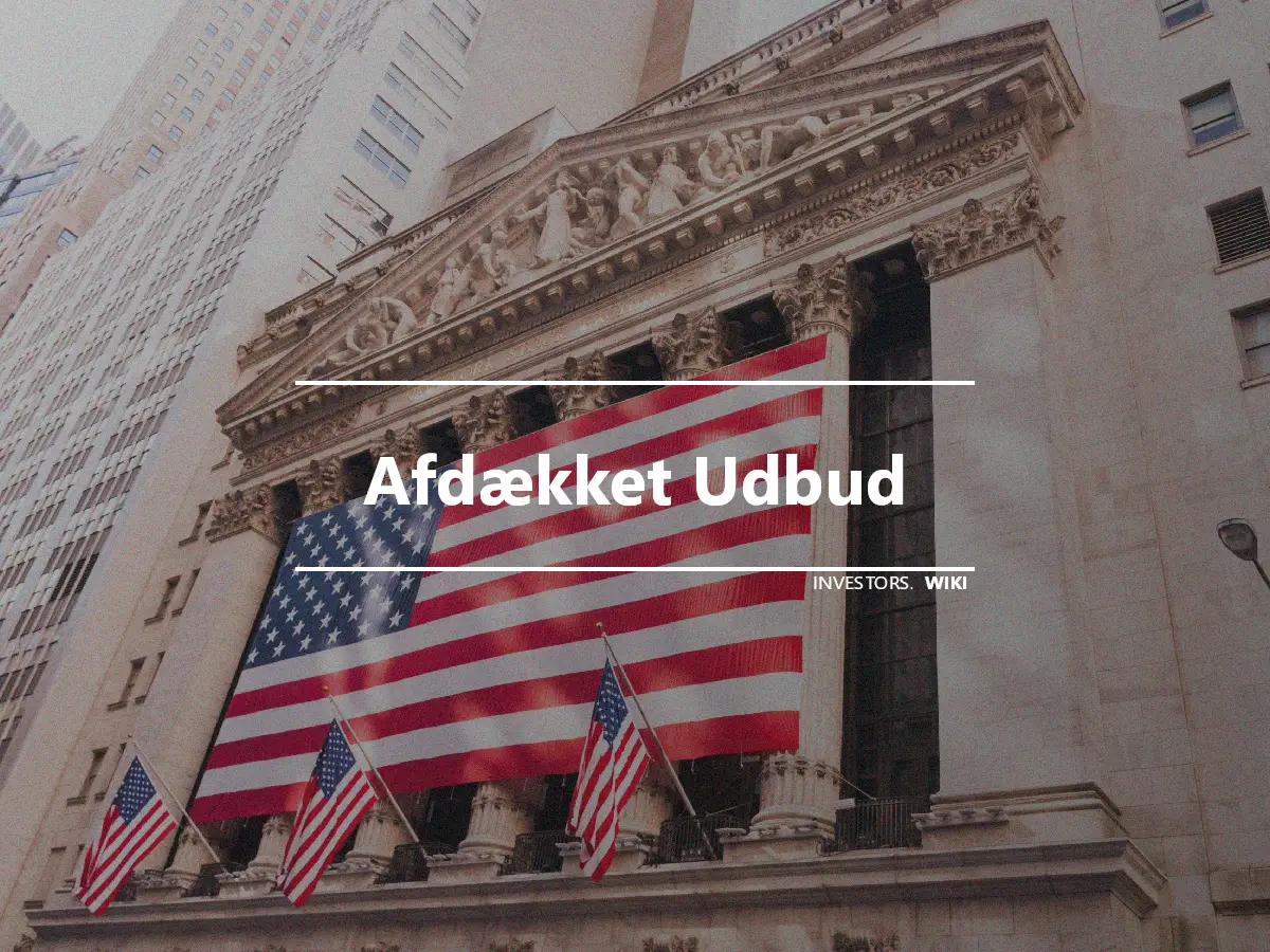 Afdækket Udbud