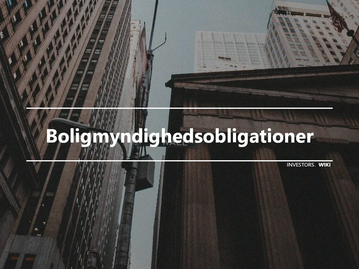 Boligmyndighedsobligationer