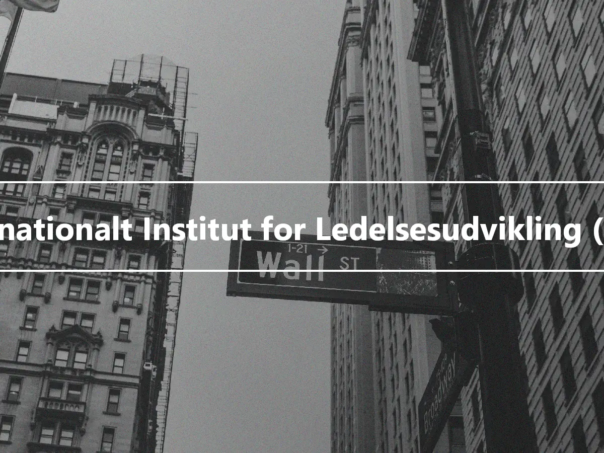 Internationalt Institut for Ledelsesudvikling (IMD)