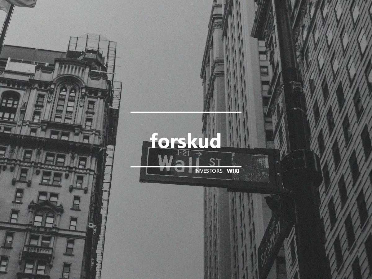 forskud