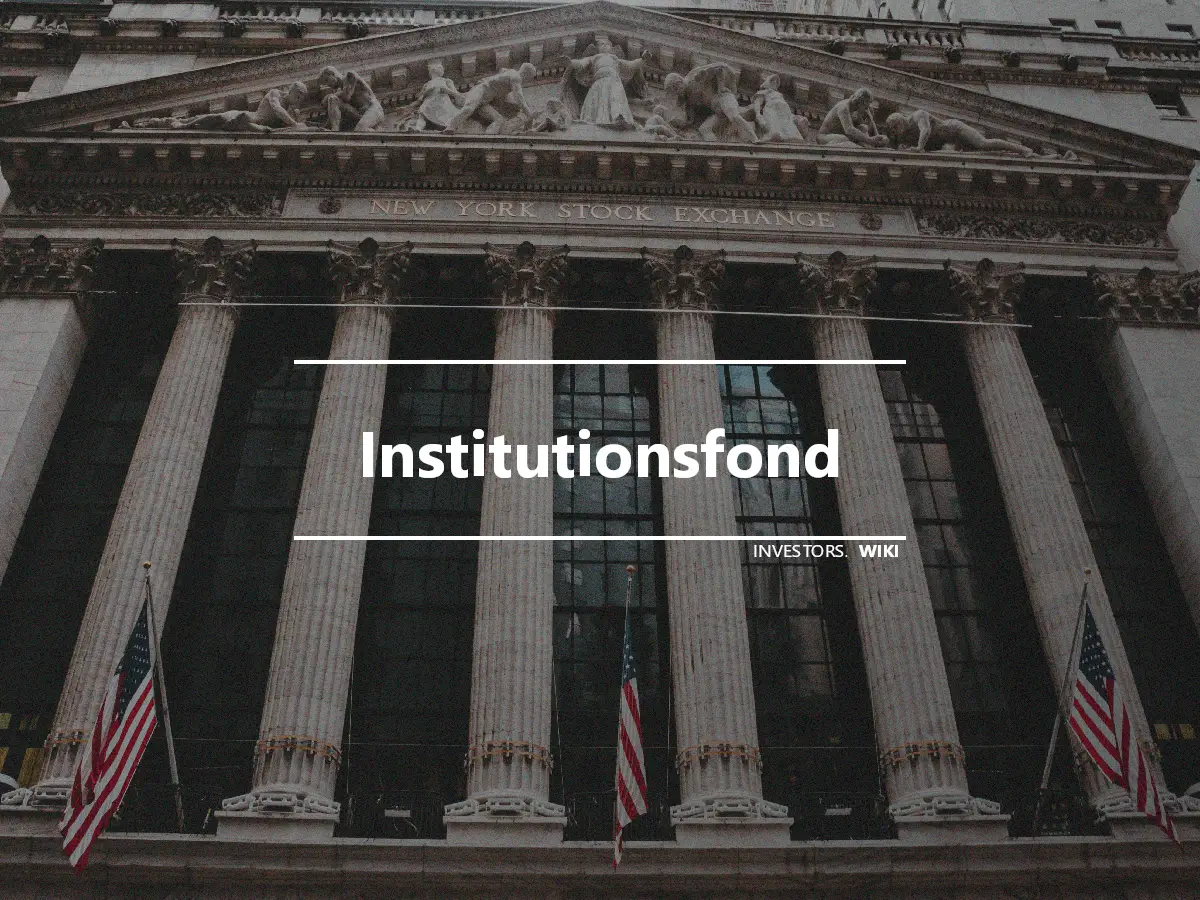 Institutionsfond