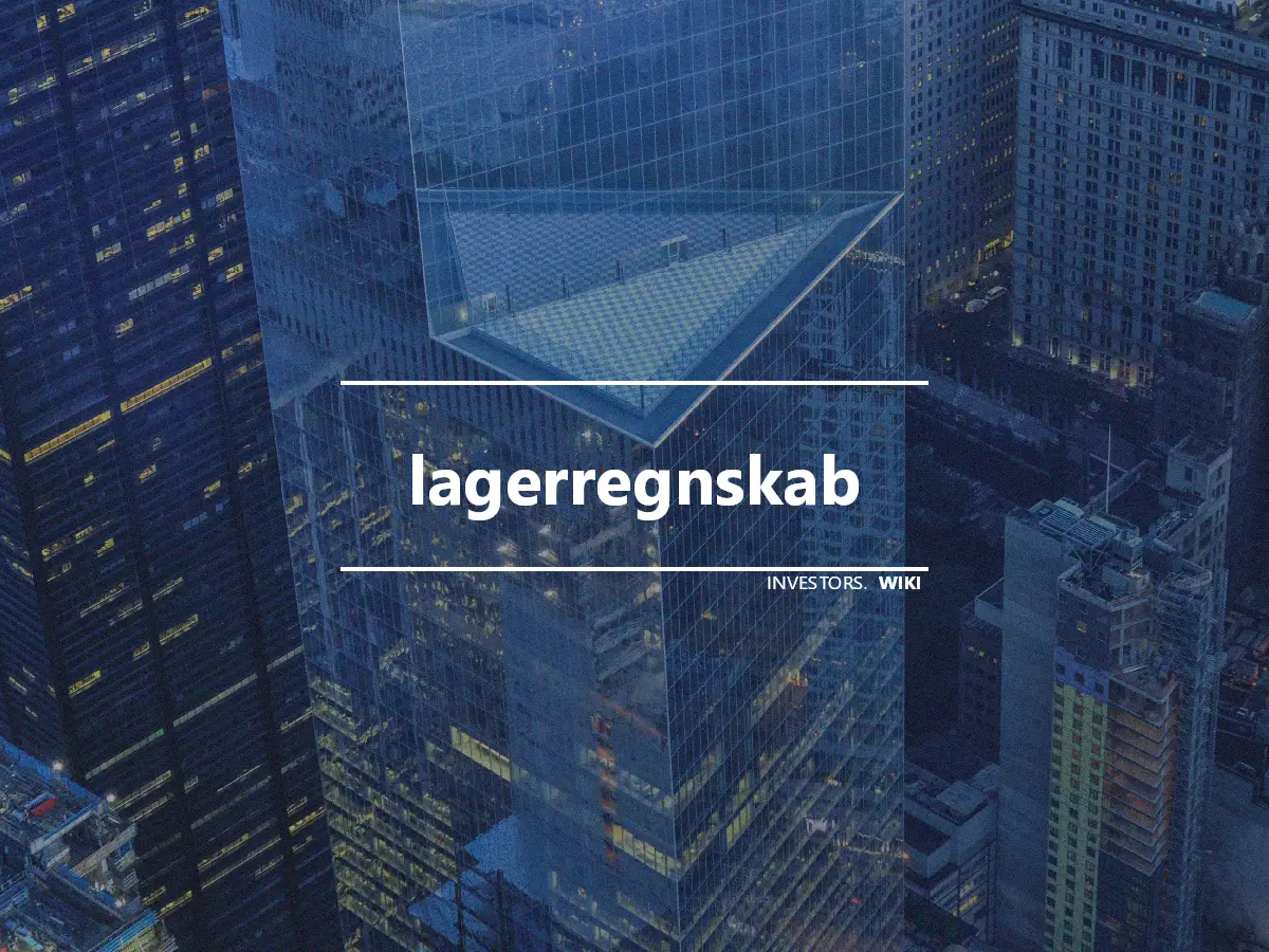 lagerregnskab