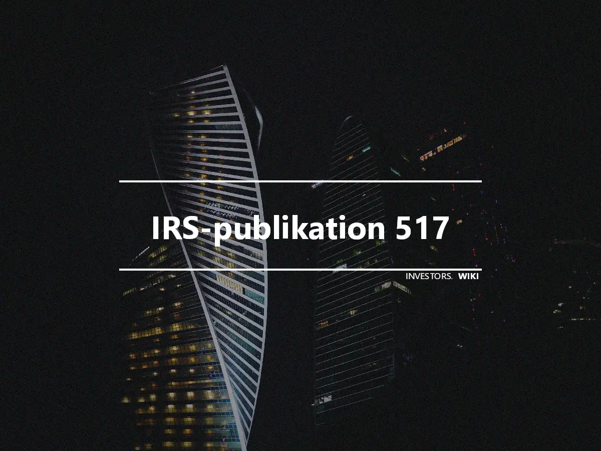 IRS-publikation 517