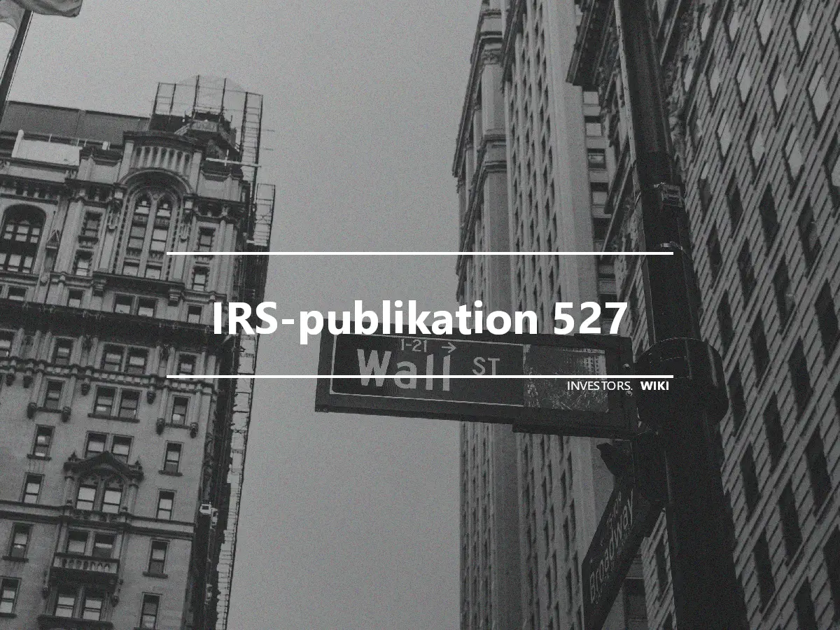 IRS-publikation 527