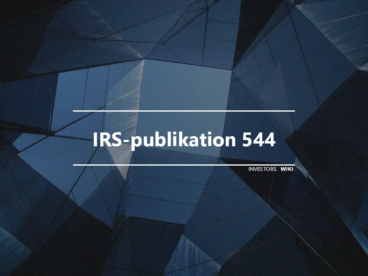 IRS-publikation 544
