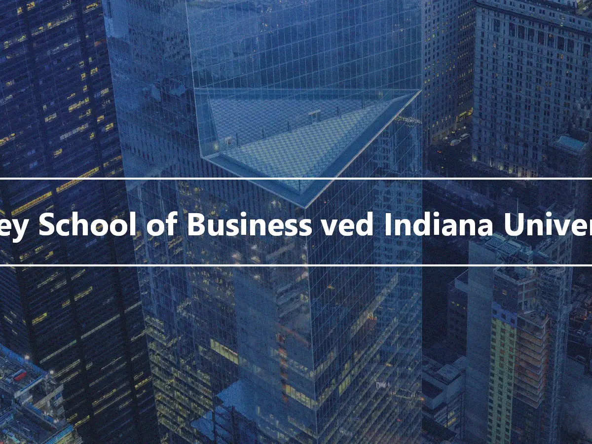 Kelley School of Business ved Indiana University