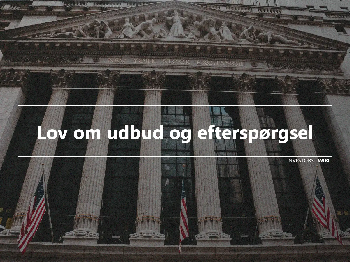 Lov om udbud og efterspørgsel