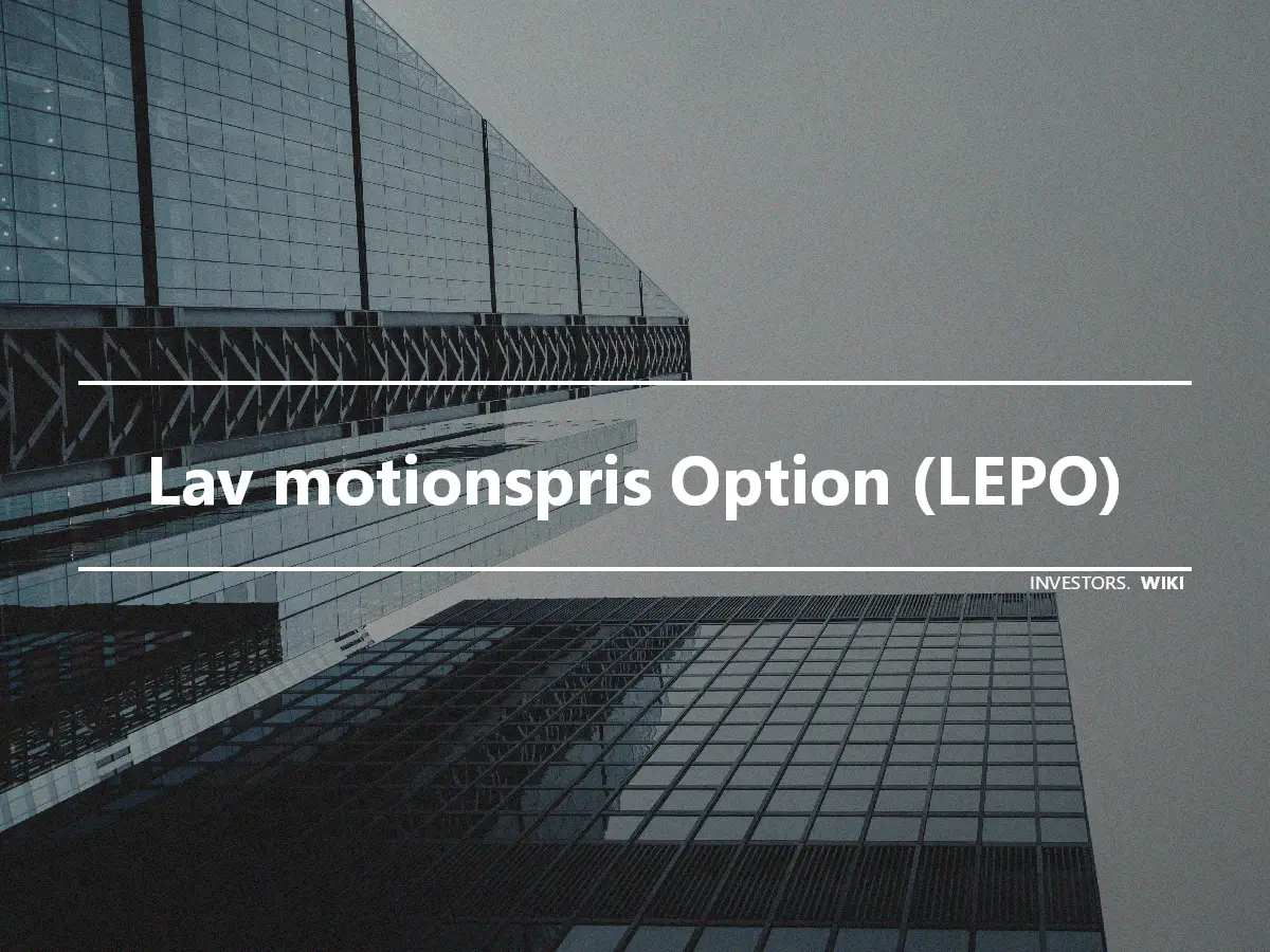 Lav motionspris Option (LEPO)
