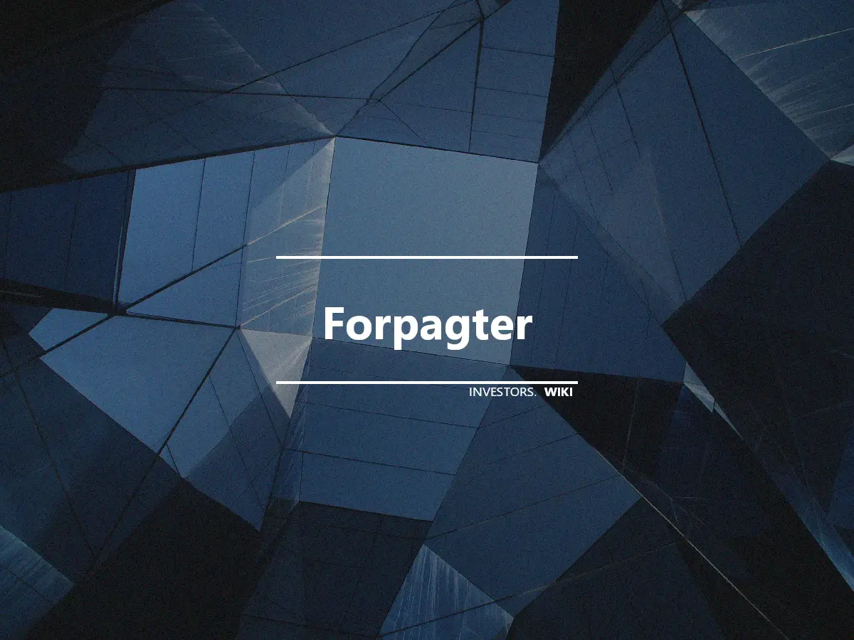 Forpagter