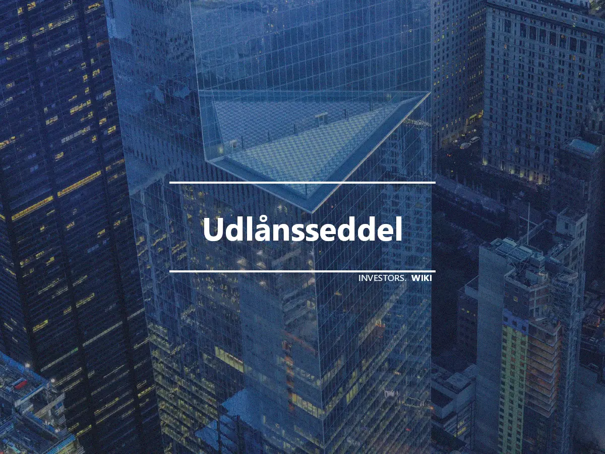 Udlånsseddel