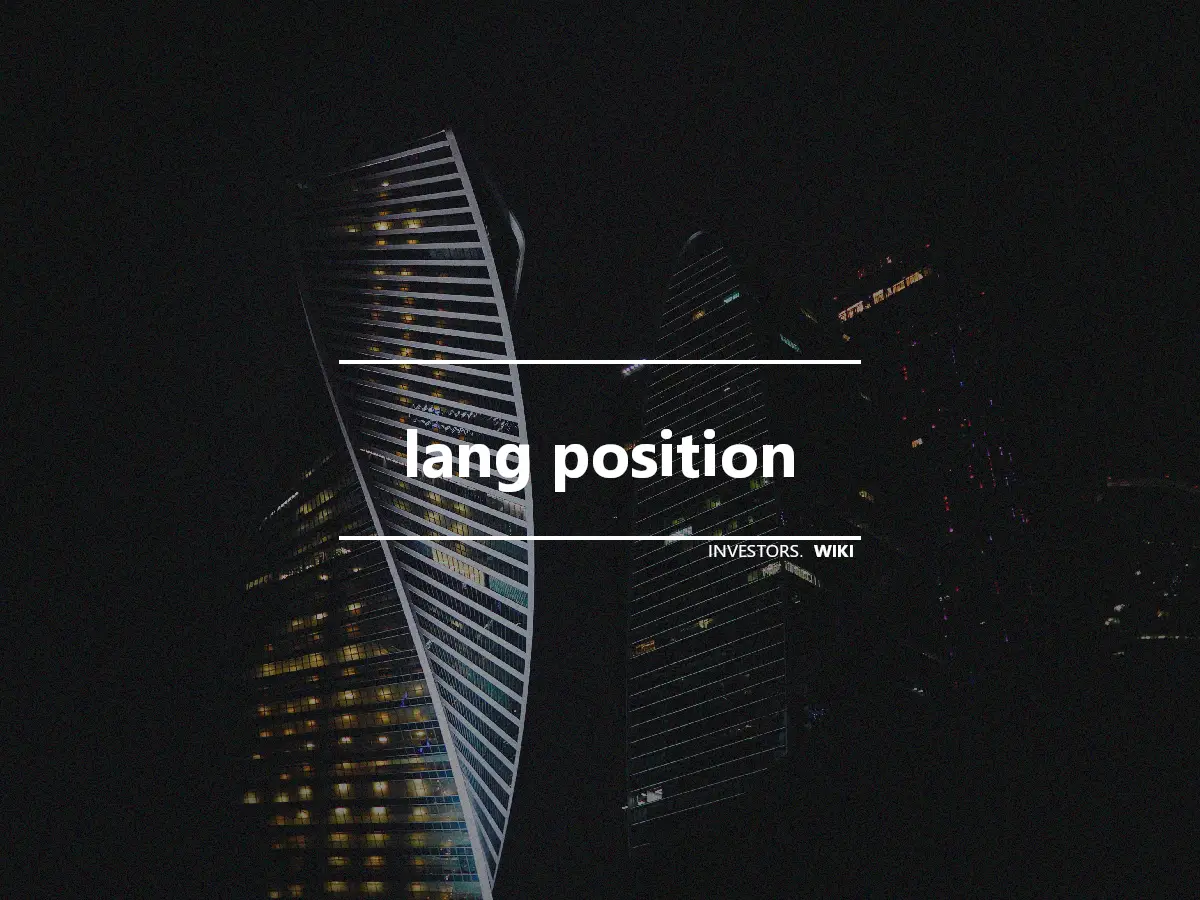lang position