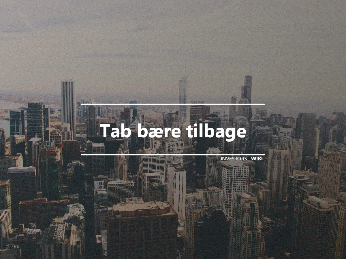 Tab bære tilbage