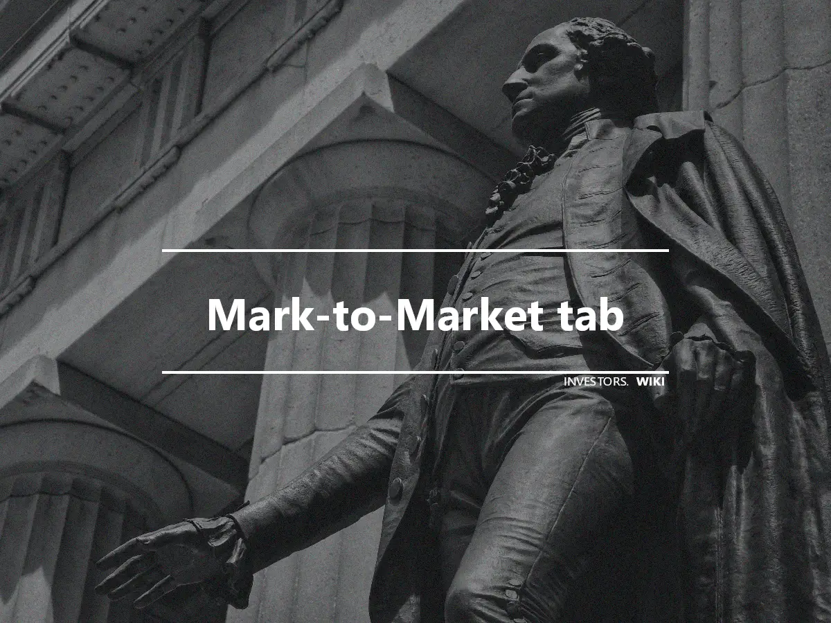 Mark-to-Market tab