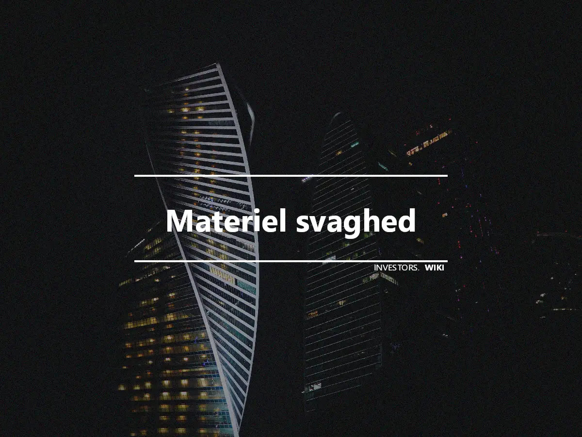 Materiel svaghed