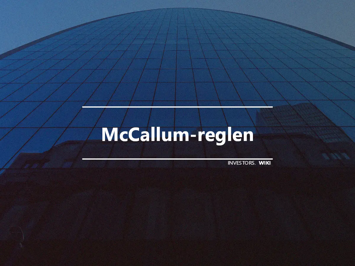 McCallum-reglen
