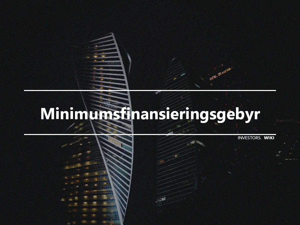 Minimumsfinansieringsgebyr