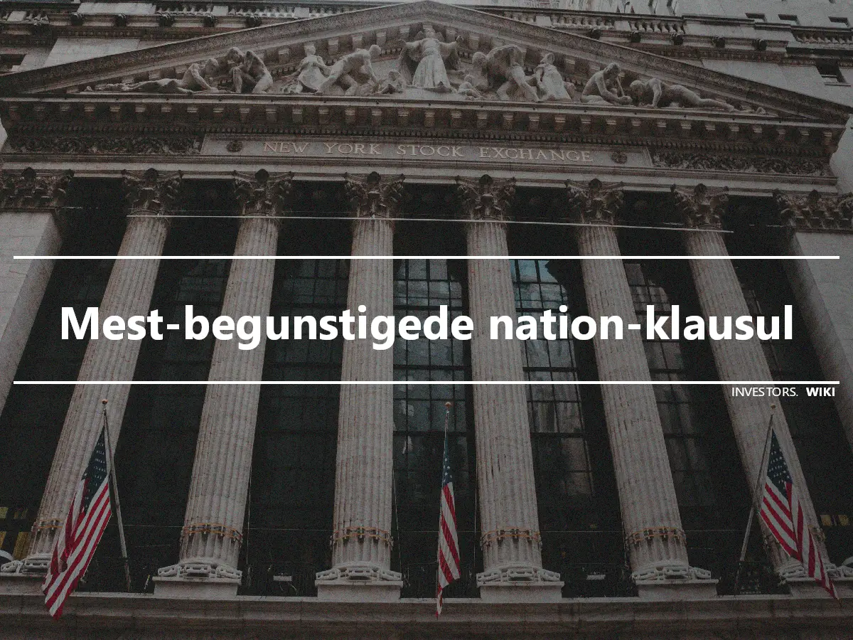 Mest-begunstigede nation-klausul