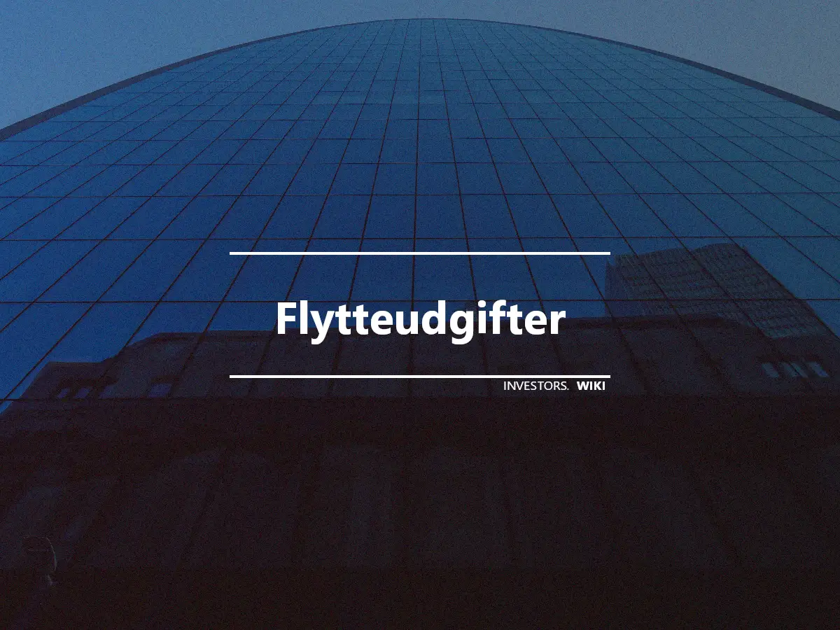 Flytteudgifter