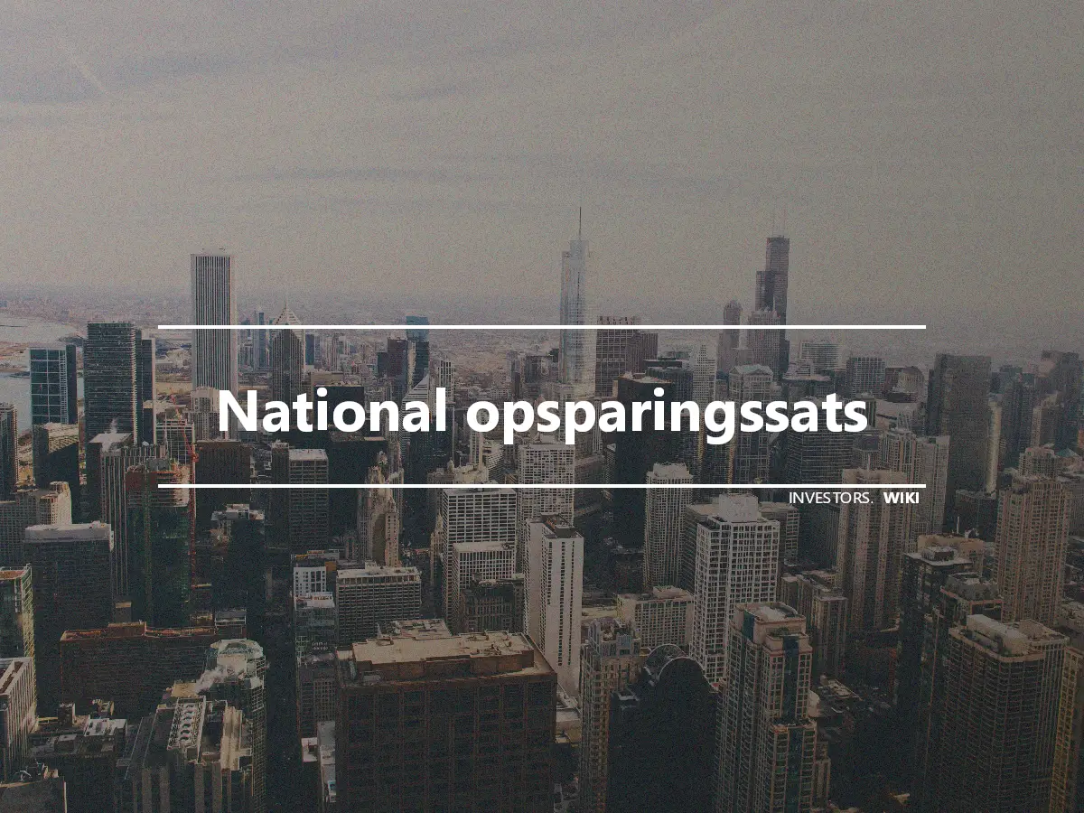 National opsparingssats