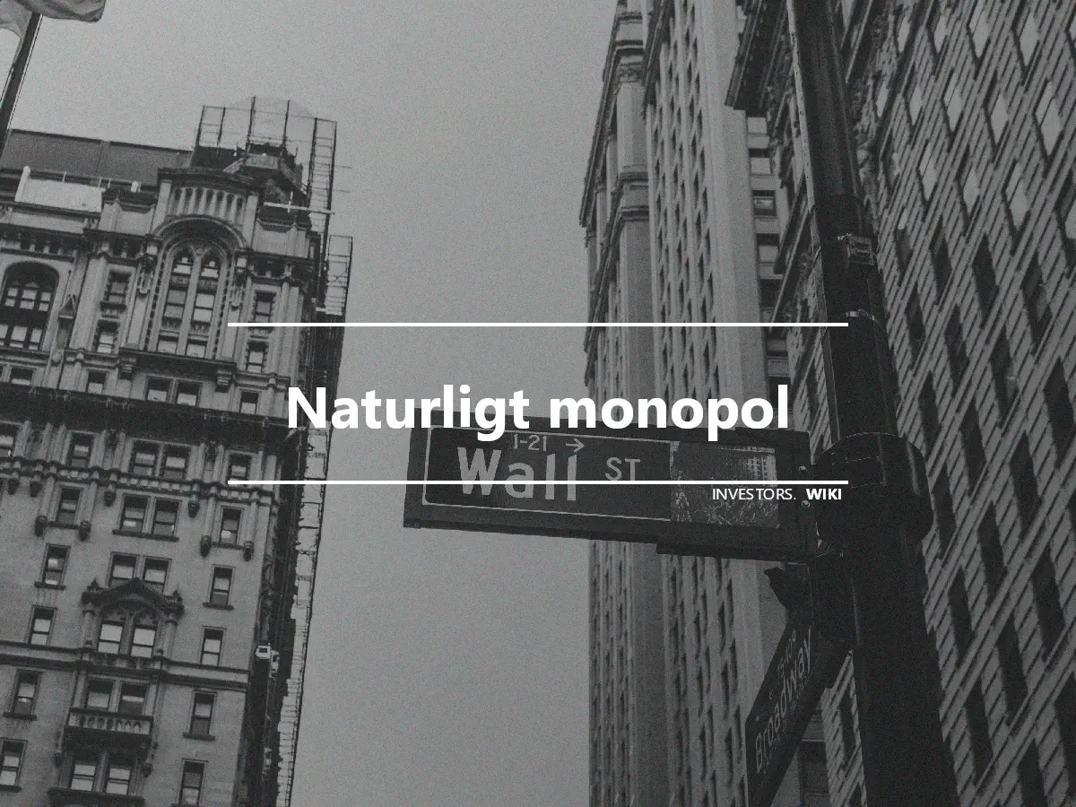 Naturligt monopol