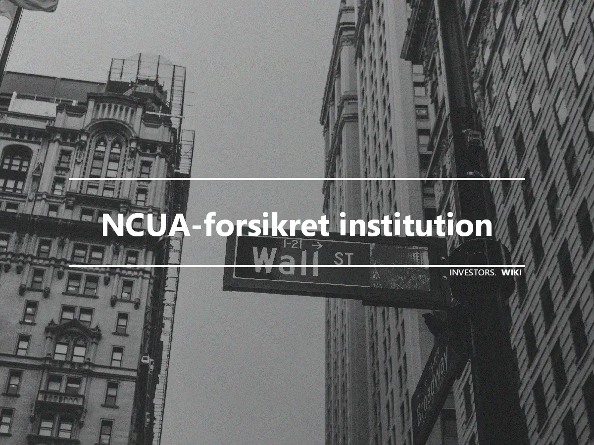 NCUA-forsikret institution