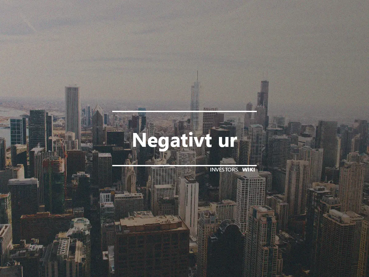 Negativt ur