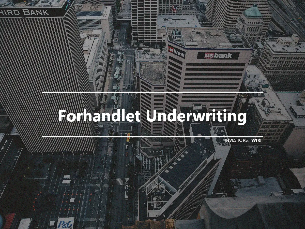 Forhandlet Underwriting