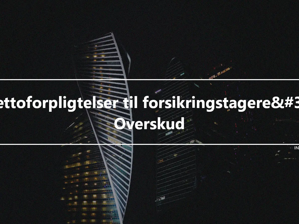 Nettoforpligtelser til forsikringstagere&#39; Overskud